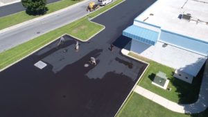 seal coating parking lot